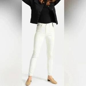 Everlane Women's White High-Rise Skinny Jeans